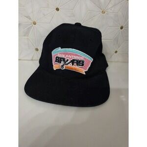 Vintage San Antonio Spurs The G-Cap Wool Blend Buckle Back Hat Fiesta Logo